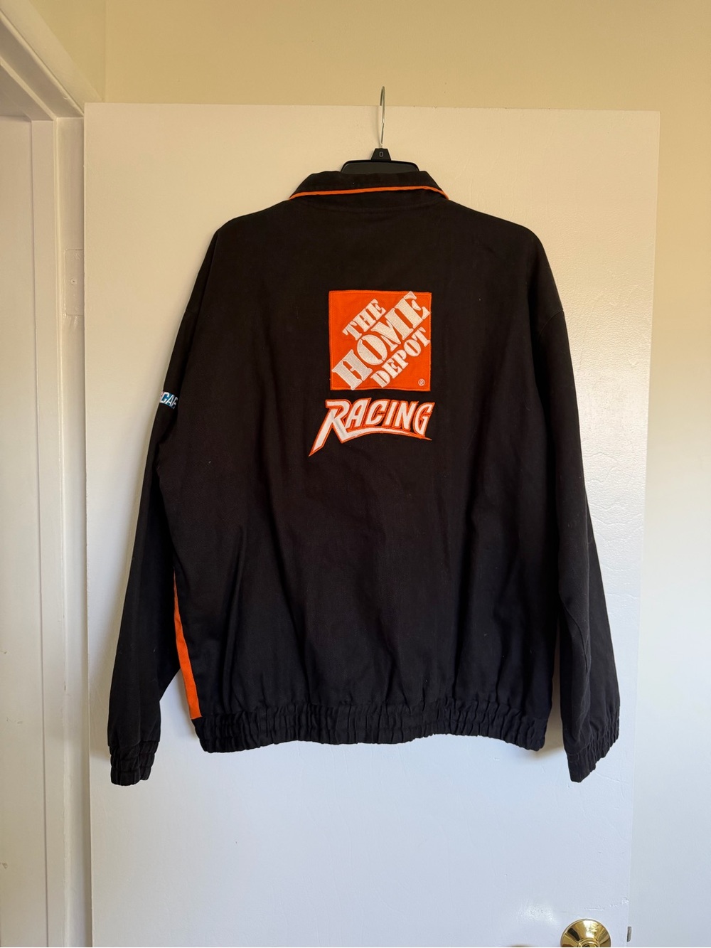 Black & Orange Racing Bomber Jacket - Picture 4 of 4